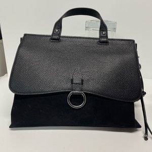 Black Leather Rebecca Minkoff Handbag